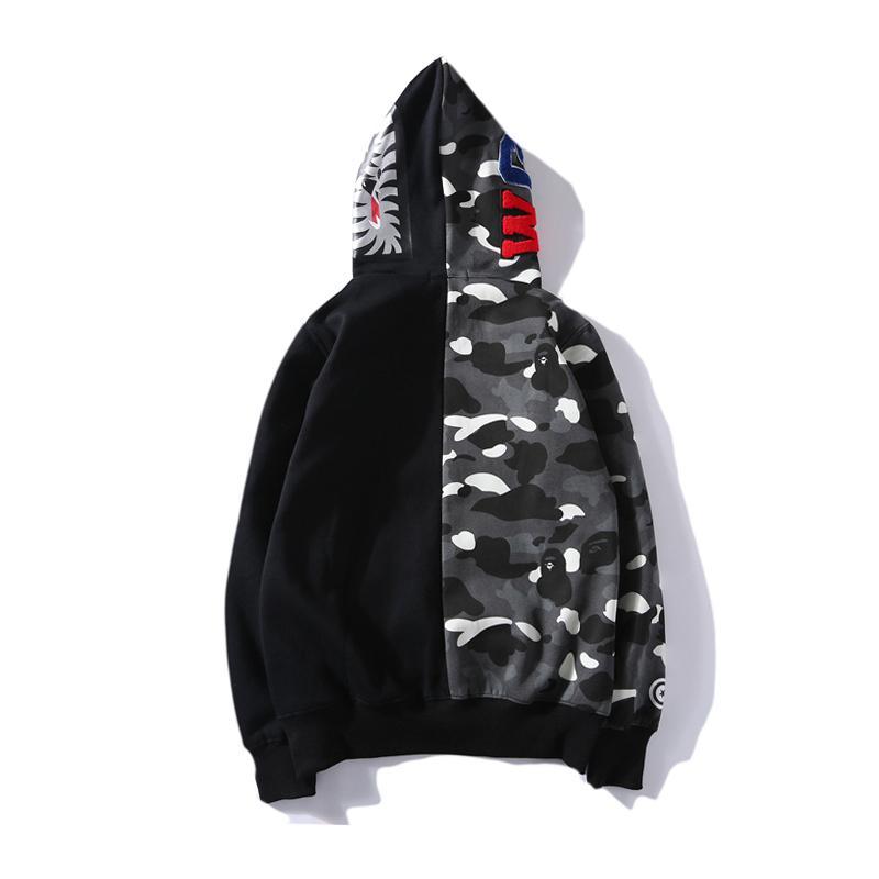 Bape Shark Camo Full Zip Hoodie