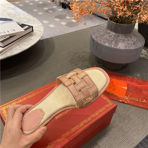 rene caovilla flat slippers