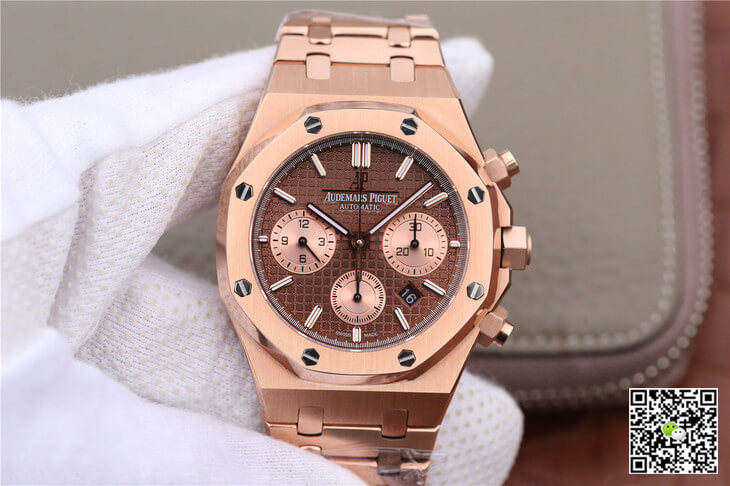 Replica Audemars P1g*et Royal Oak Chronograph 26331OR.OO.1220OR.02 1:1 Best Edition OM Factory Rose Gold