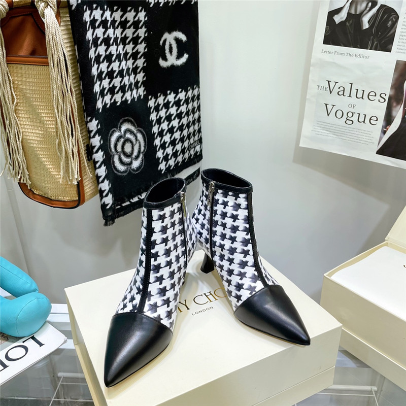 J1m*y Ch00 high heel ankle boots