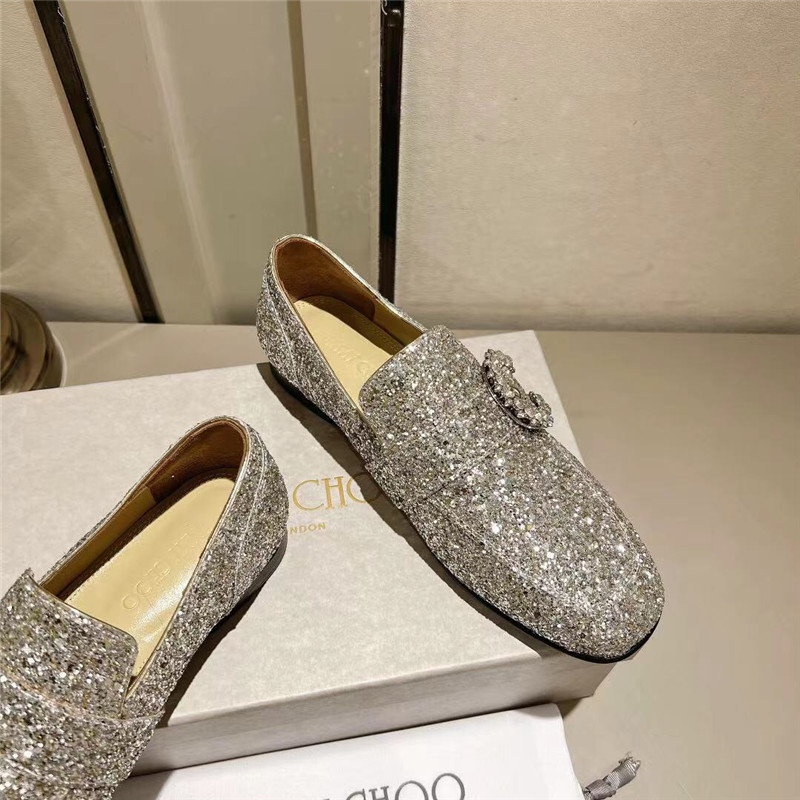 J1m*y Ch00 Deanna Low Heel Loafers