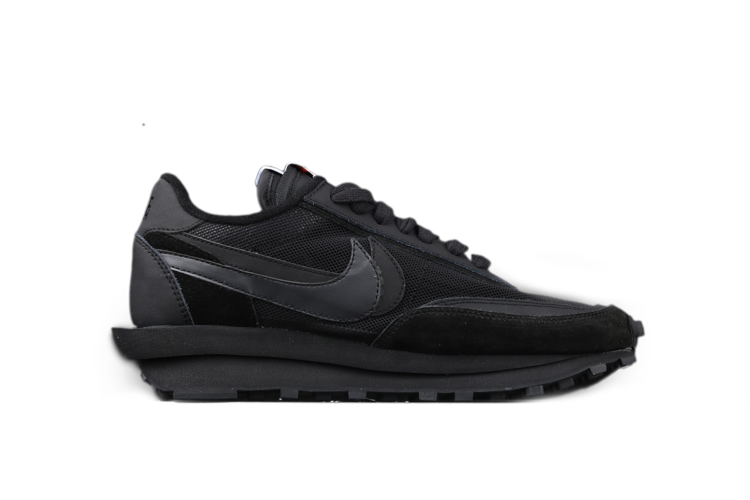 Sacai x Nk LVD Waffle Daybreak, White Black Nylon