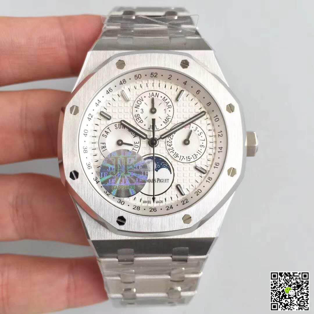 Replica Audemars P1g*et Royal Oak Perpetual Calendar 41 26574ST.OO.1220ST.01 JF Factory 1:1 Best Edition Swiss ETA5134