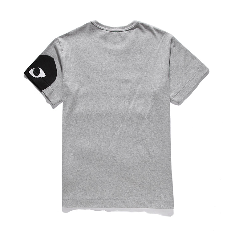 Play Comme Des Garcons Half Red Heart T Shirt 2321