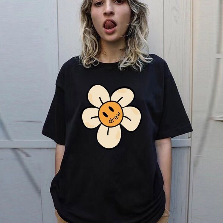 Drew Frangipani Cotton T-Shirt
