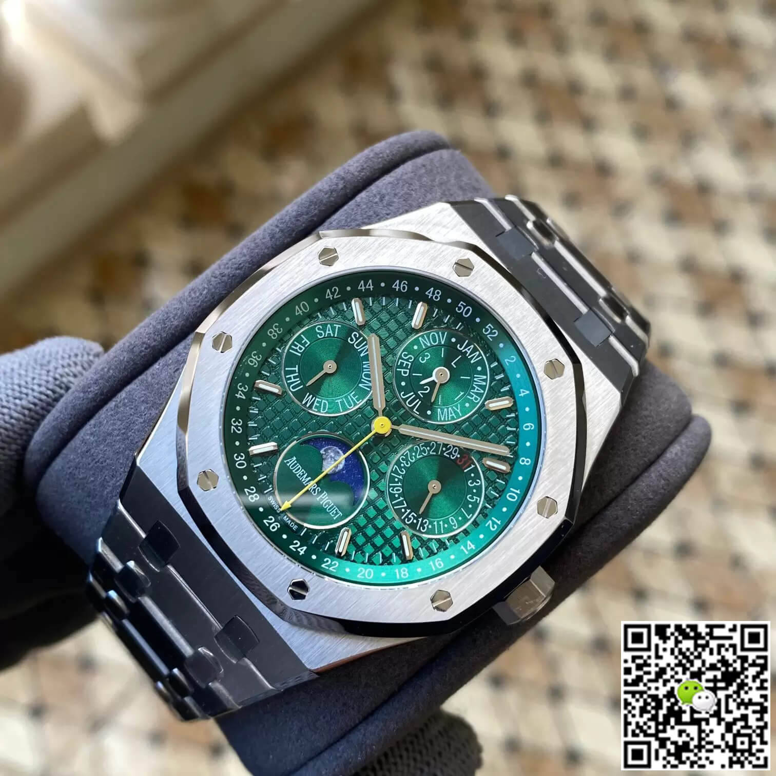 Replica Audemars P1g*et Royal Oak 26606ST.OO.1220ST.01 1:1 Best Edition APS Factory Green Dial
