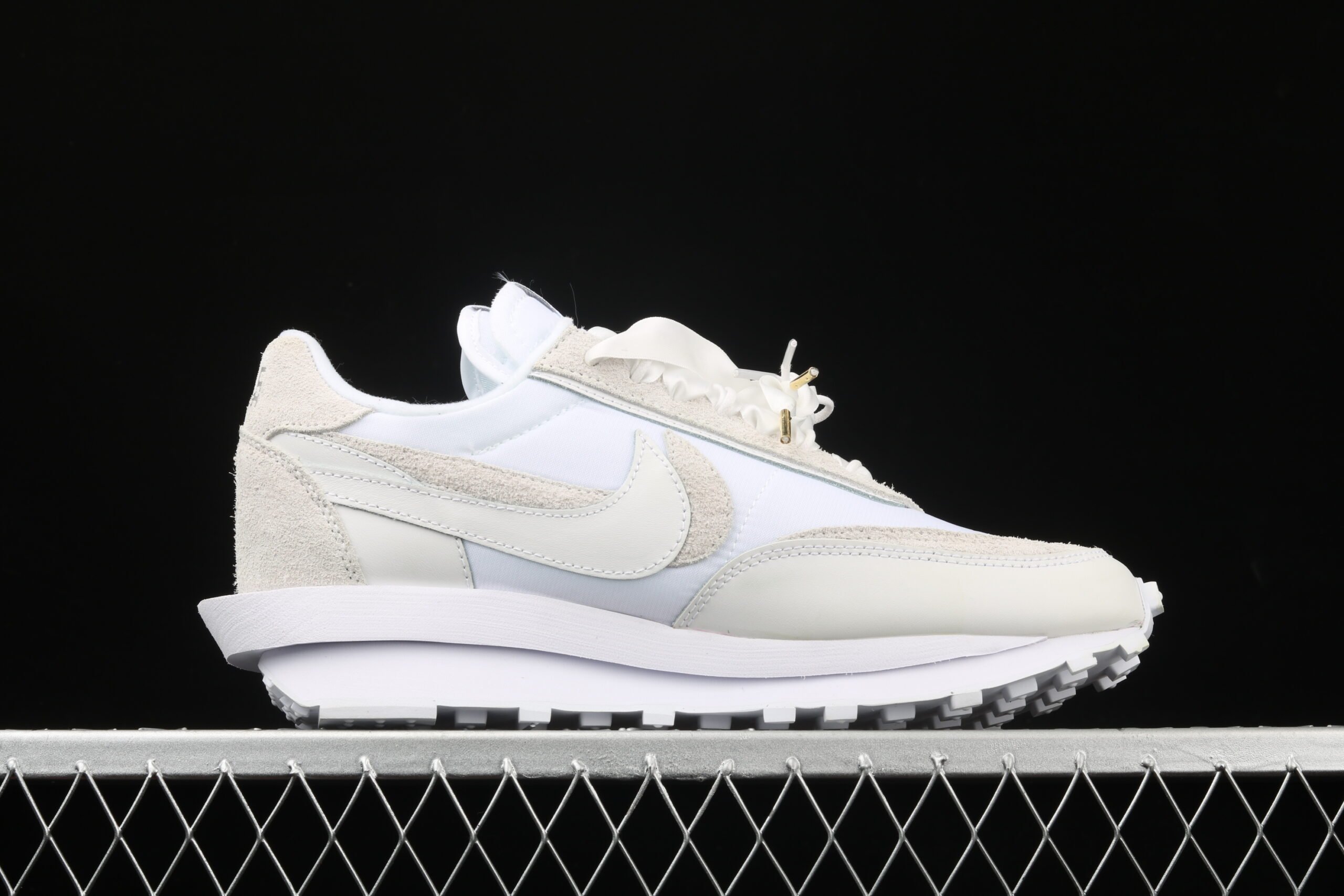 Sacai x Nk LVD Waffle Daybreak, White Nylon