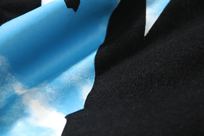 VLONE Staple Tie Dye plus Thickening Black Hoodie