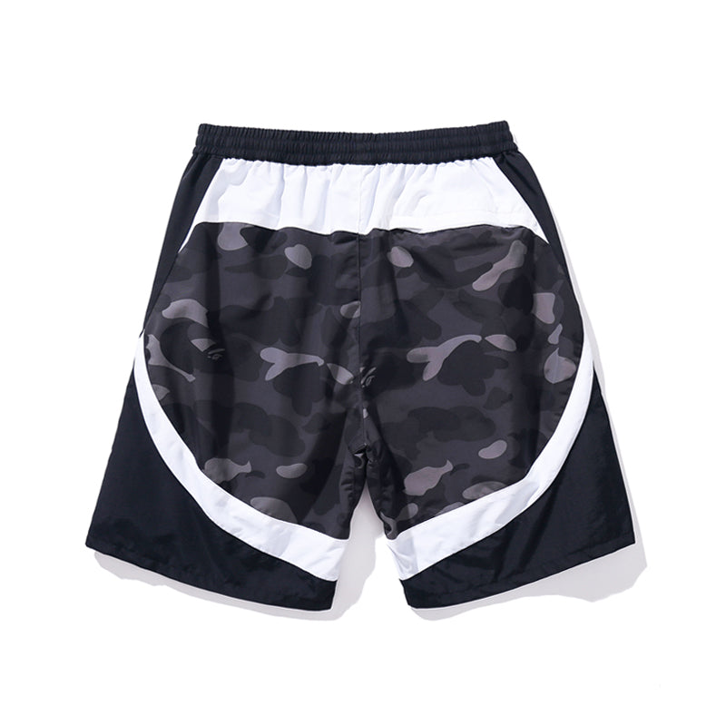 BAPE APE Shorts Camo Blue Red Black Pants HDCP8710