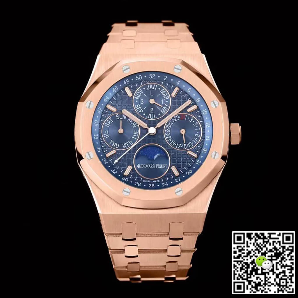 Replica Audemars P1g*et Royal Oak 26574OR.OO.1220OR.03 1:1 Best Edition APS Factory Blue Dial
