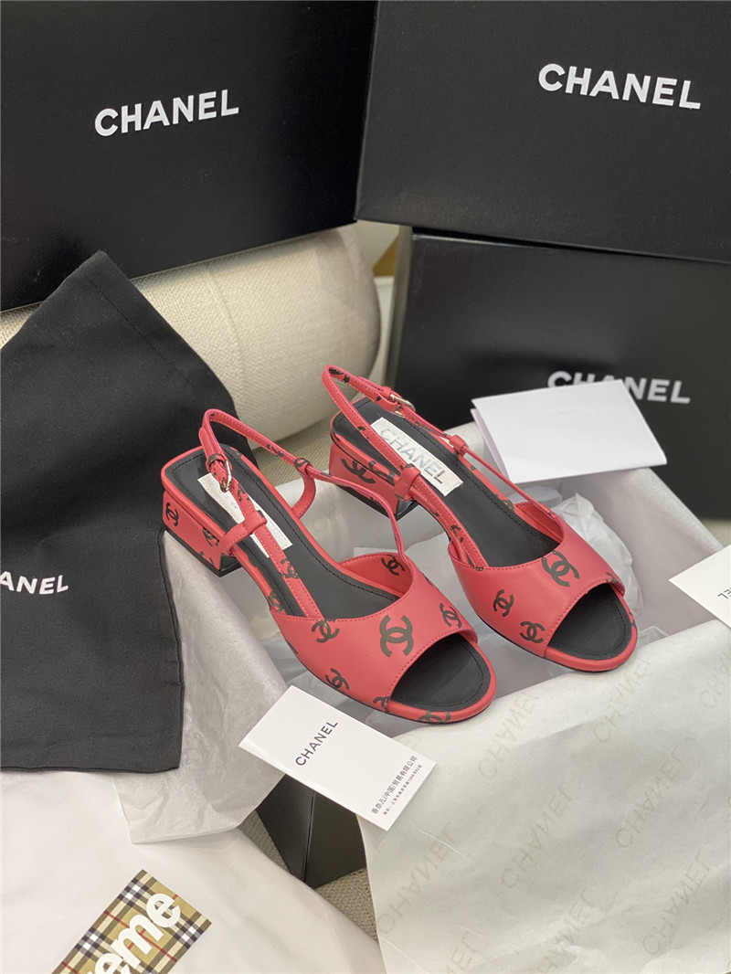 Ch**el flat cutout sandals