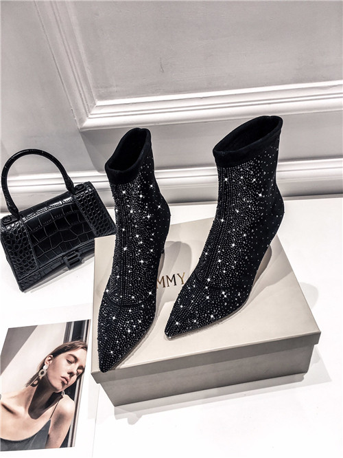J1m*y Ch00 heel ankle boots