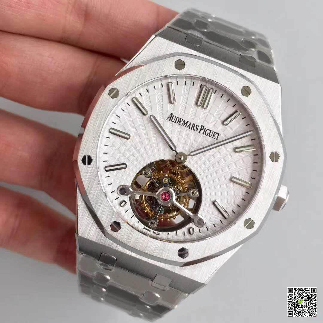 Audemars P1g*et Replica 26522OR.OO.120OR.01 R8 Factory 1:1 Best Edition Swiss Tourbillon White Dial