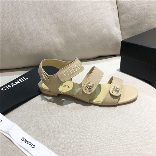 Ch**el flat sandals womens