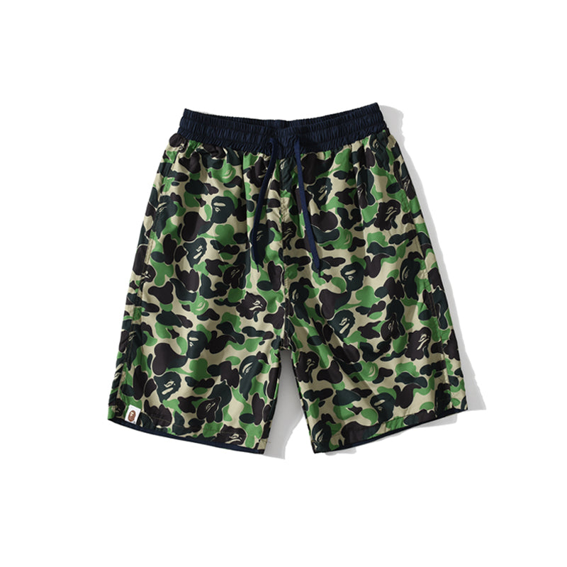 BAPE Shorts Shark Camo Blue Red Green Pants HDCP8761