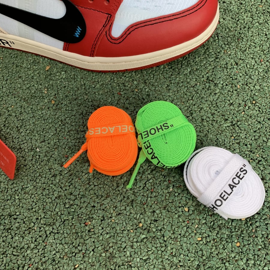 OFF WHITE Air Jordan 1 Chicago Red Extended Size