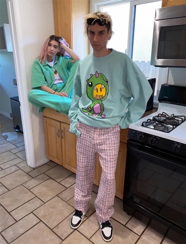 Drew house sweatpants pink