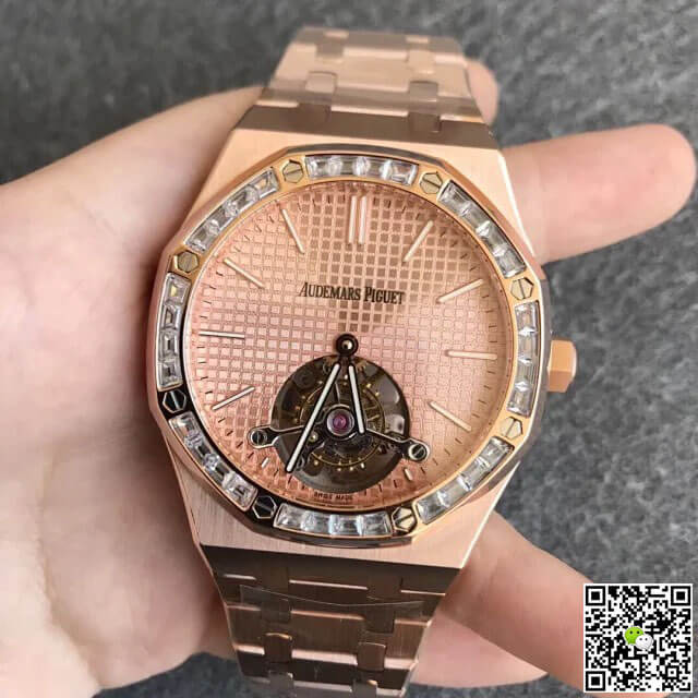Replica Audemars P1g*et Royal Oak Tourbillon 26514OR.ZZ.1220OR.01 1:1 Best Edition R8 Factory Gold Dial
