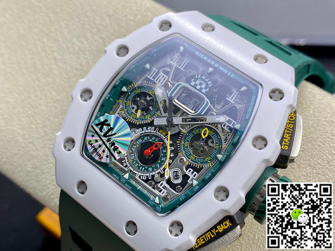 Replica Richard Mille RM011-03 1:1 Best Edition KV Factory Green Strap