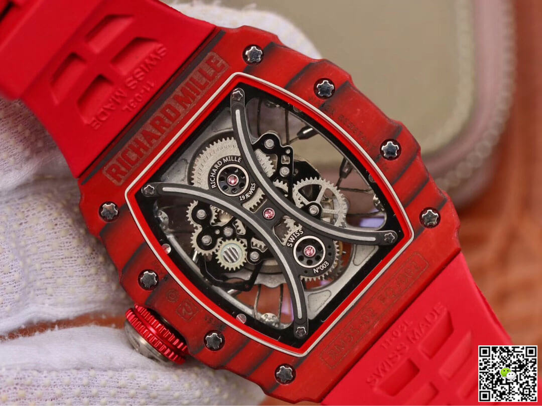 Replica Richard Mille RM53-01 1:1 Best Edition KV Factory Red TPT Carbon Fiber