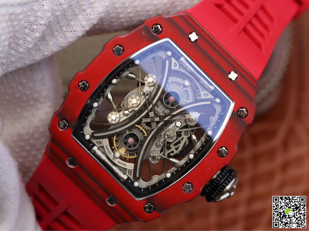 Replica Richard Mille RM53-01 1:1 Best Edition KV Factory Red TPT Carbon Fiber