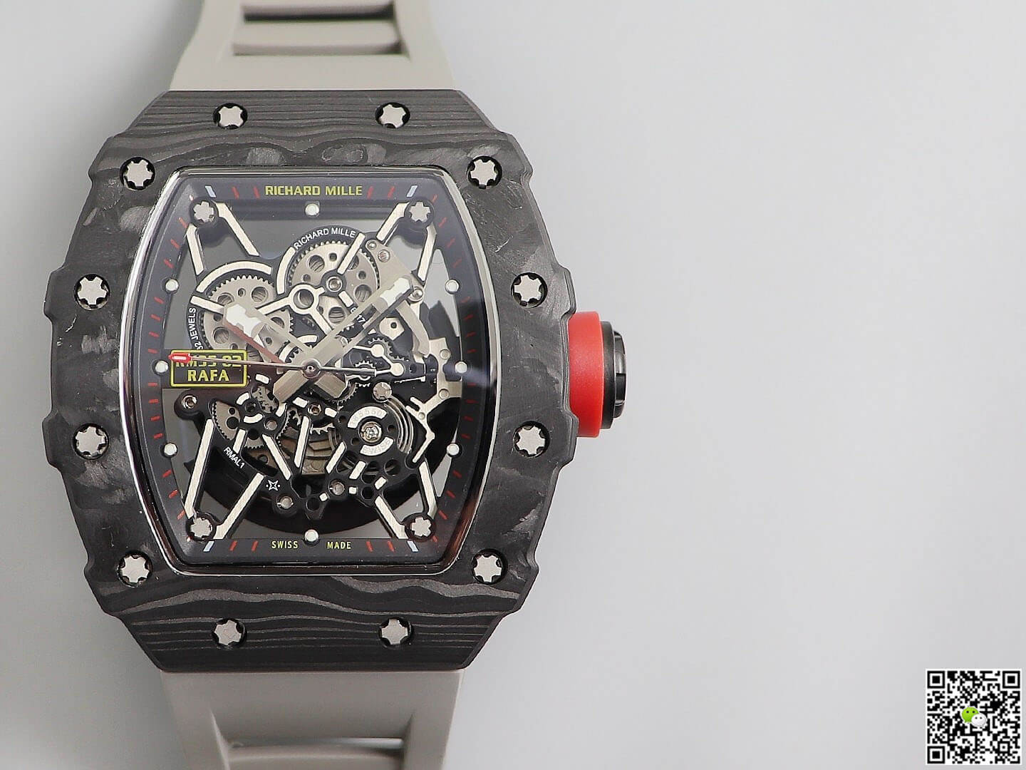 Replica Richard Mille RM035 1:1 Best Edition KV Factory V3 Black Carbon Fiber Case