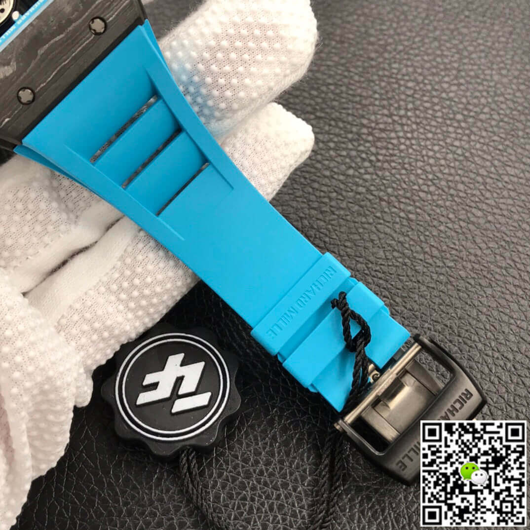 Replica Richard Mille RM055 1:1 Best Edition ZF Factory Blue Rubber Strap