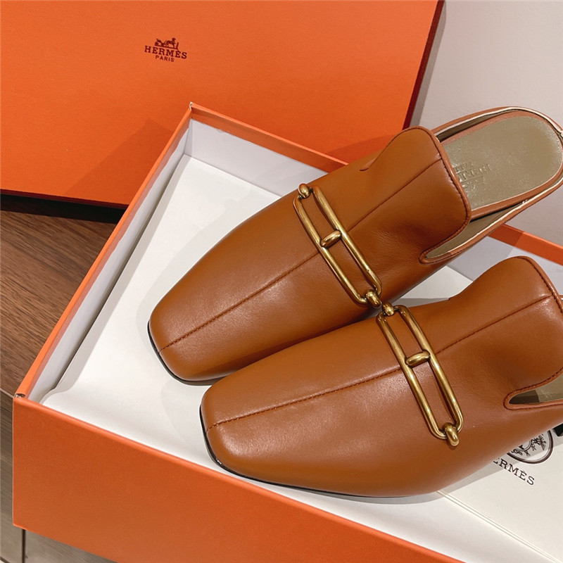 H**me5 muller chunky heel slippers