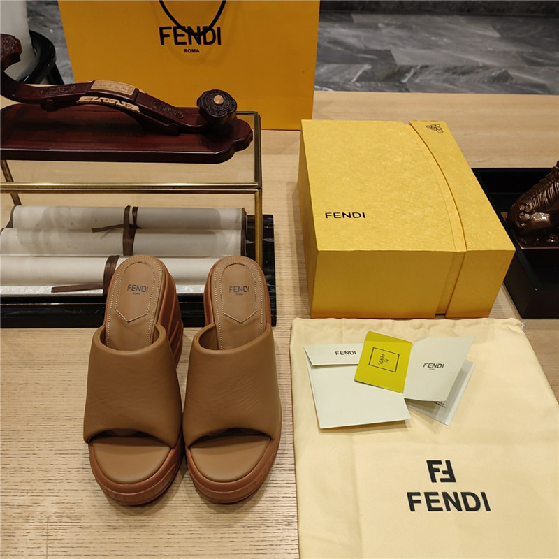 F**di wedge platform sandals