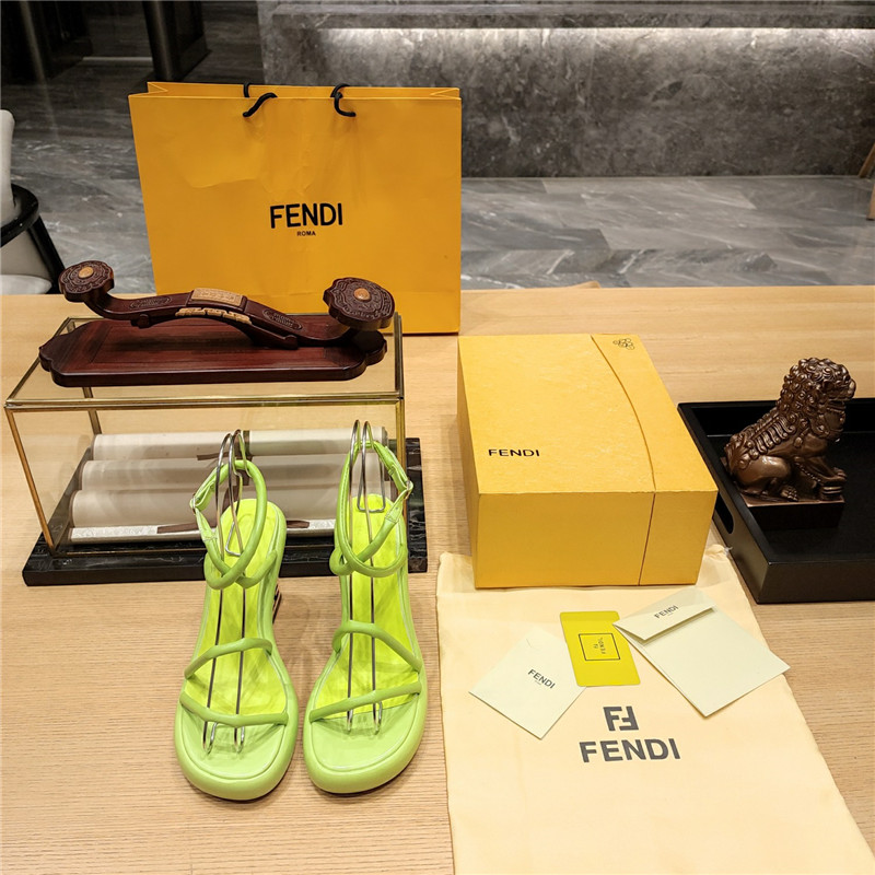 F**di color block haute couture sandals