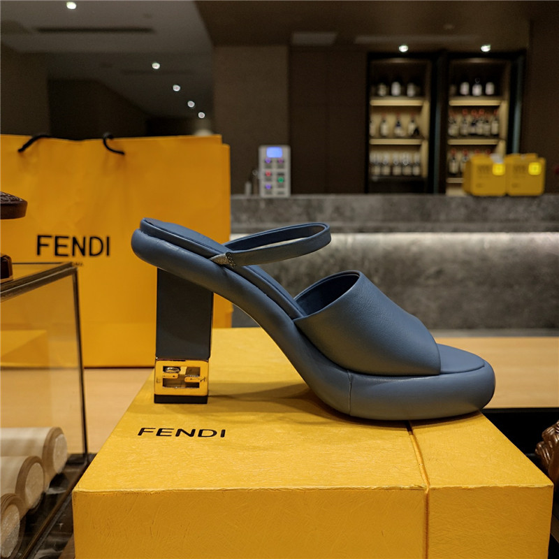 F**di block heel sandals