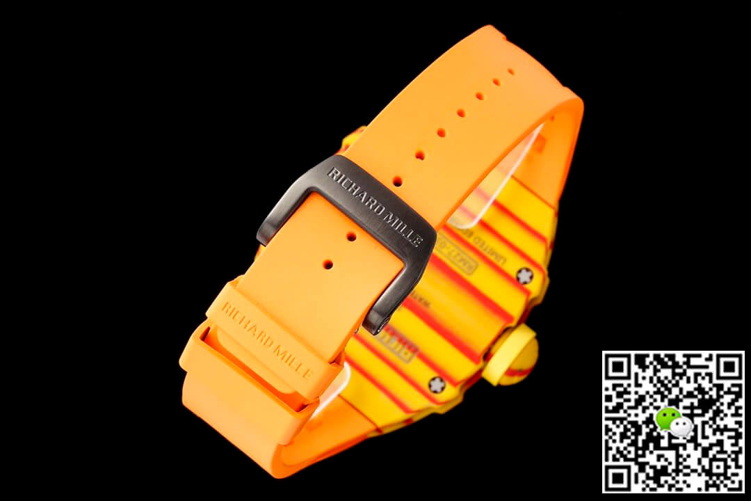 Replica Richard Mille RM27-03 Rafael Nadal Tourbillon 1:1 Best Edition RM Factory Orange Rubber Strap