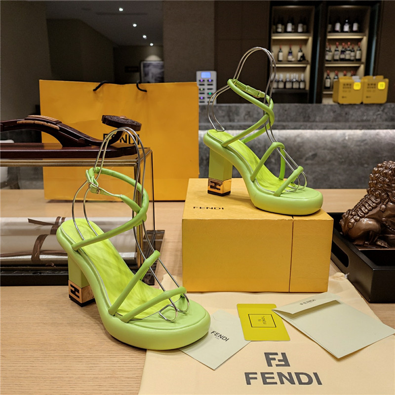 F**di color block haute couture sandals