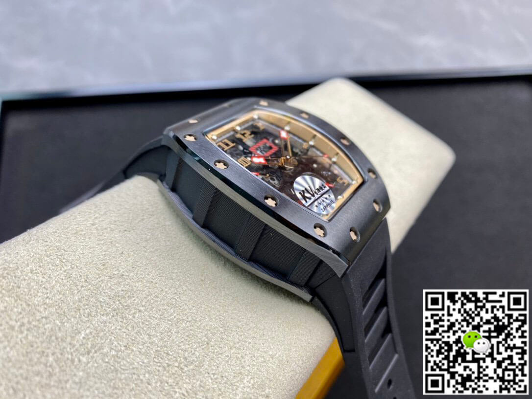 Replica Richard Mille RM011 1:1 Best Edition KV Factory Ceramic Skeleton Dial