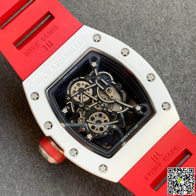Replica Richard Mille RM055 1:1 Best Edition KV Factory V2 Ceramic Skeleton Dial