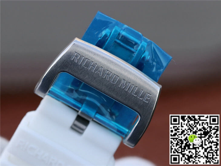 Replica Richard Mille RM055 1:1 Best Edition KV Factory White Rubber Strap
