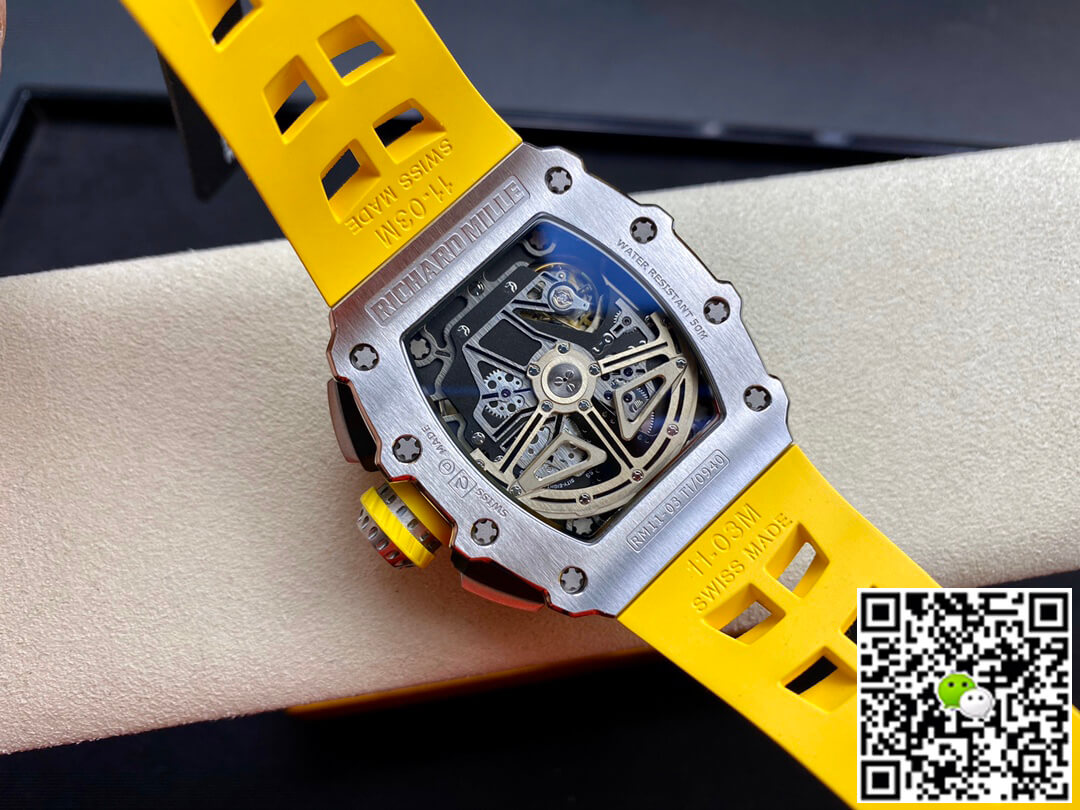 Replica Richard Mille RM011 FELIPE MASSA 1:1 Best Edition KV Factory Titanium Steel Case
