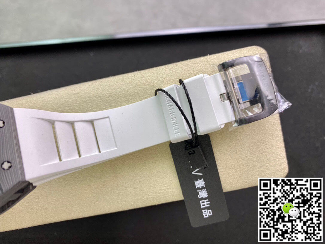 Replica Richard Mille RM055 1:1 Best Edition KV Factory V2 White Rubber Strap