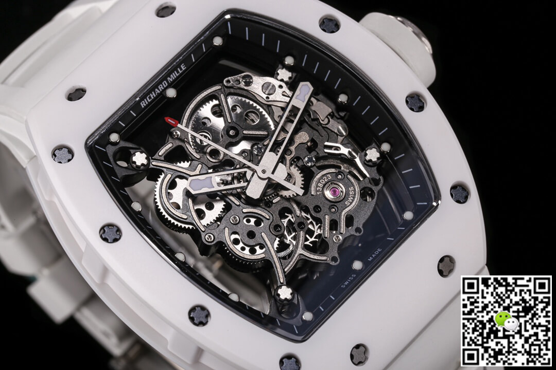 Replica Richard Mille RM-055 1:1 Best Edition BBR Factory Ceramic Case