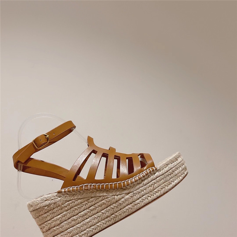 H**me5 early spring new straw sandals