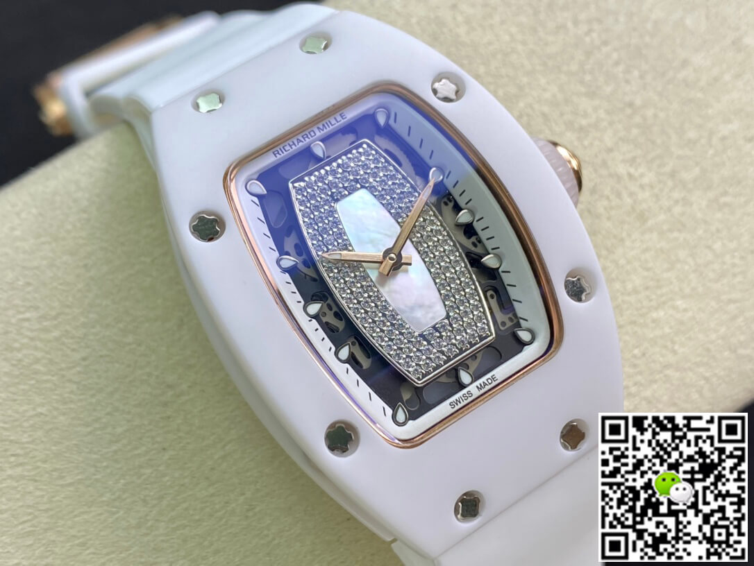 Richard Mille Replica RM 07-01 1:1 Best Edition RM Factory Ceramic White Strap