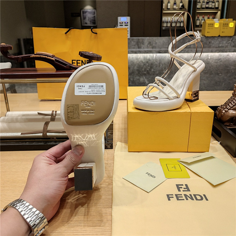 F**di color block haute couture sandals