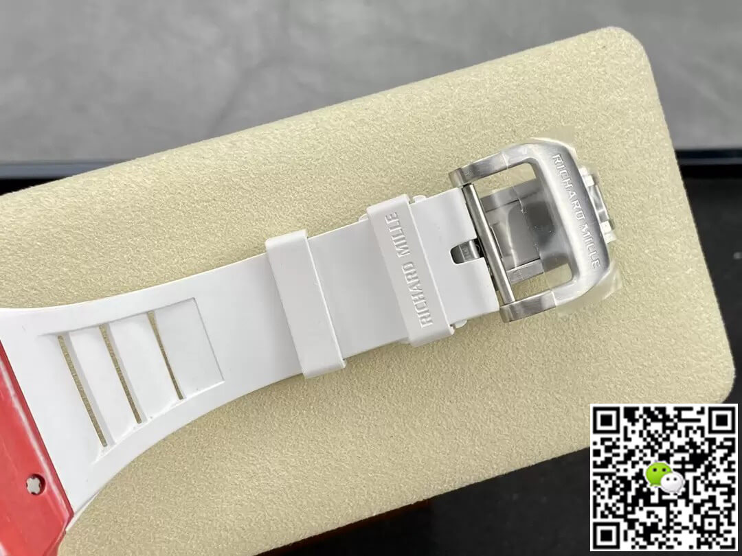 Richard Mille Replica RM35-02 1:1 Best Edition T+ Factory NTPT Carbon Fiber White Strap