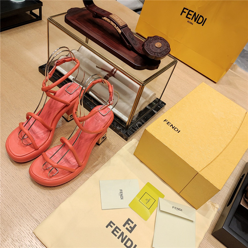F**di color block haute couture sandals