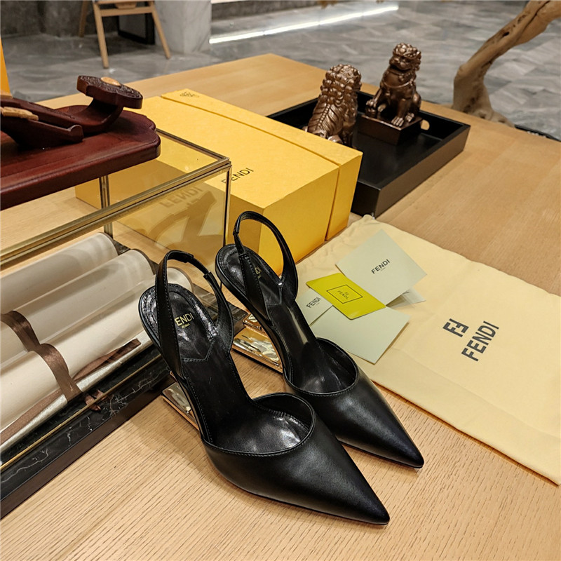 F**di strappy toe high heel sandals