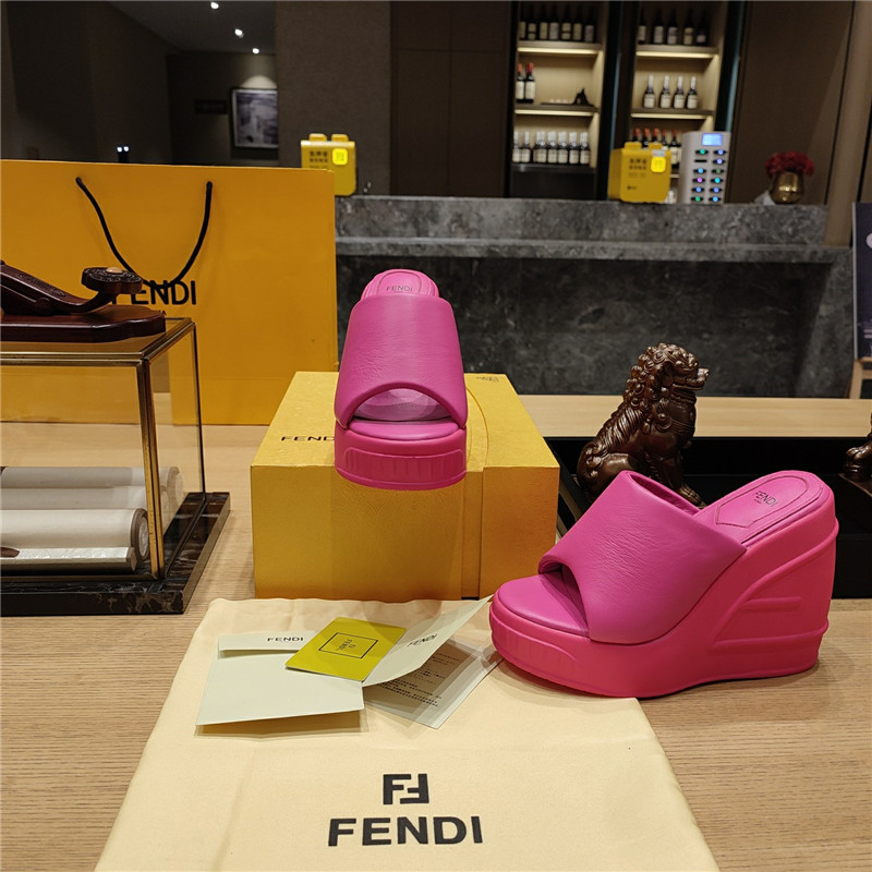F**di wedge platform sandals