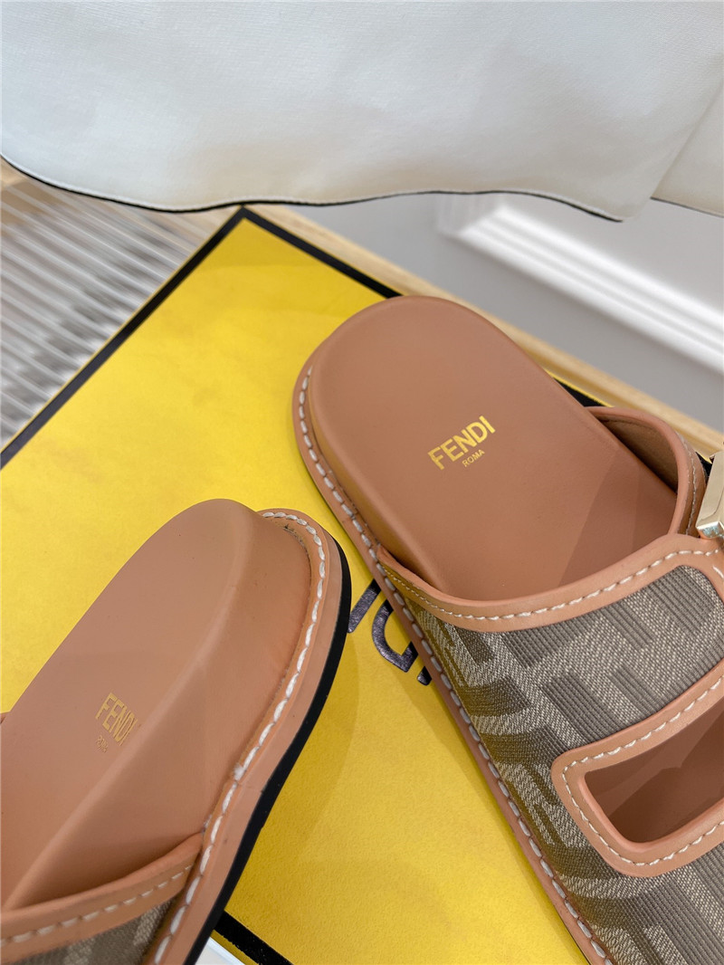 F**di ff logo plaque sandals