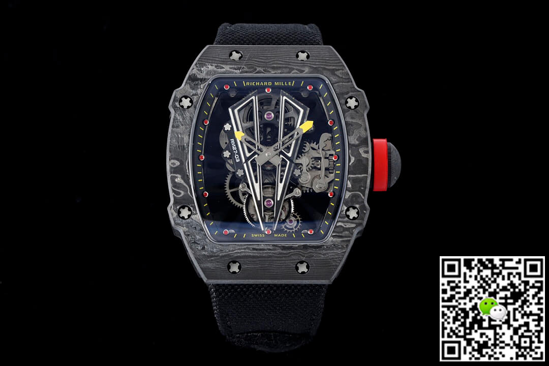 Replica Richard Mille RM27-03 Rafael Nadal Tourbillon 1:1 Best Edition RM Factory Skeleton Dial