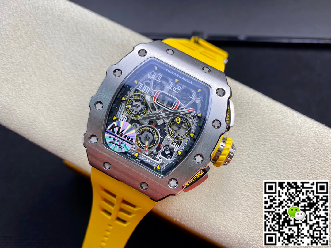 Replica Richard Mille RM011 FELIPE MASSA 1:1 Best Edition KV Factory Titanium Steel Case