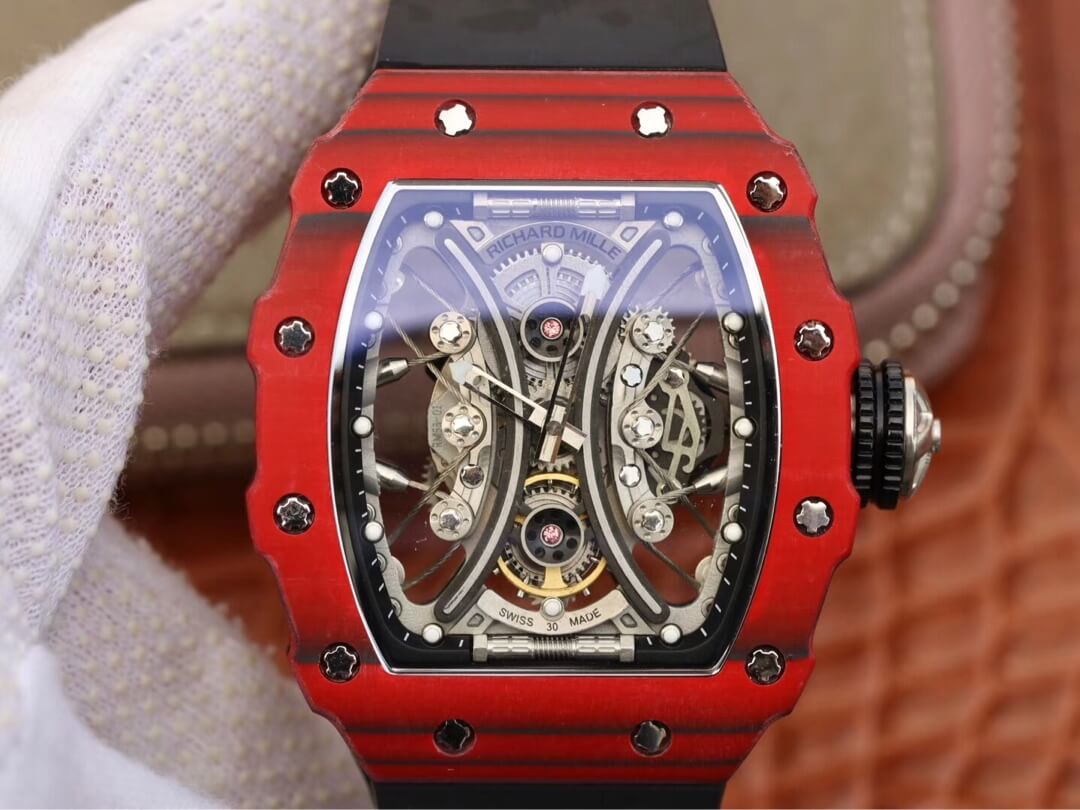 Replica Richard Mille RM53-01 1:1 Best Edition KV Factory TPT Carbon Fiber Black Strap